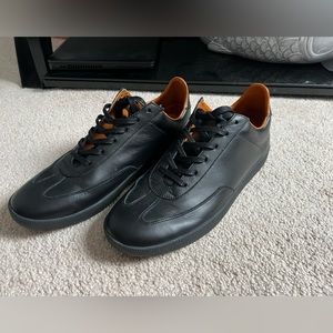 Beckett Simonon Morgen Trainers, Black Leather Size 9